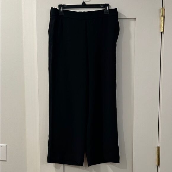 LOFT Pants - NWT LOFT Black Wide-Leg Trousers, Size Medium